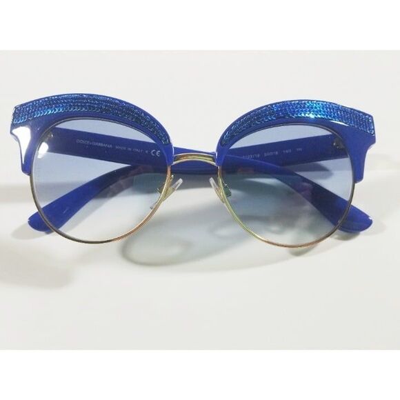 NEW Dolce & Gabbana Designer Sunglasses Made in Italy Blue Luxury main image 5